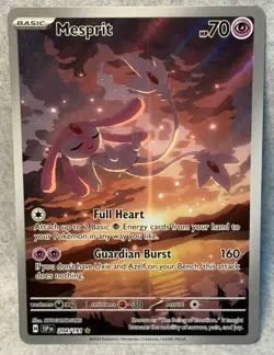 Mesprit 204/191 Surging Sparks Illustration Rare Full Art Holo Pokemon Cool Card - Image 1