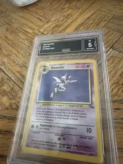 Pokemon Card Haunter 6/62 GMA 5 Fossil Rare TCG HOLO Vintage - Image 2