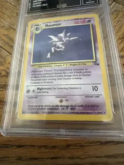 Pokemon Card Haunter 6/62 GMA 5 Fossil Rare TCG HOLO Vintage - Image 3