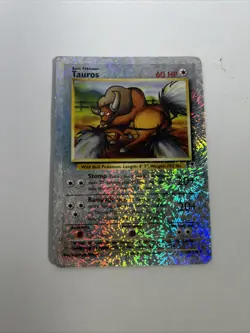 Pokemon Tauros Legendary Collection Reverse Holo 65/110 Card Vintage Ex - Image 1