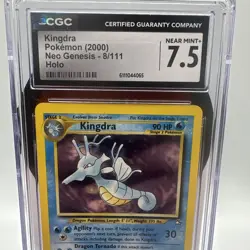 CGC 7.5 Kingdra 2000 Neo Genesis 8/111 Holo Pokemon Card - Image 2