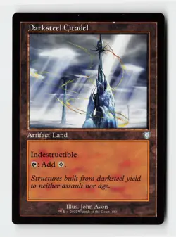 Darksteel Citadel (Retro Frame) Commander: The Brothers' War MTG Card - Image 1