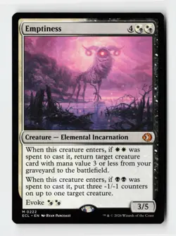 Emptiness Lorwyn Eclipsed Magic The Gathering MTG Card - Image 1