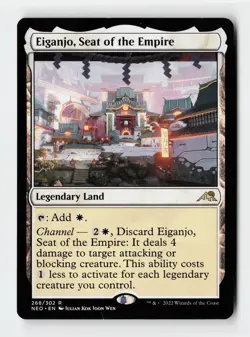 Eiganjo, Seat of the Empire Kamigawa: Neon Dynasty Magic The Gathering MTG Card - Image 1