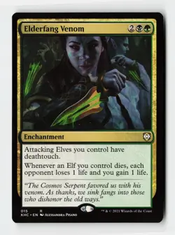 Elderfang Venom Commander: Kaldheim Magic The Gathering MTG Card - Image 1