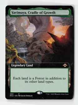 Yavimaya, Cradle of Growth (Extended Art) Modern Horizons 2 MTG Card - Image 1