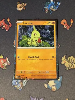 Pokemon Cards Larvitar 110/193 Cosmos Holo Collection Promo - (NM) - Image 1