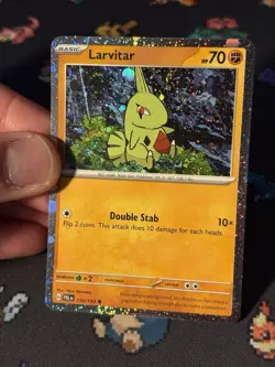 Pokemon Cards Larvitar 110/193 Cosmos Holo Collection Promo - (NM) - Image 2