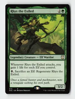 Rhys the Exiled Commander: Kaldheim Magic The Gathering MTG Card - Image 1