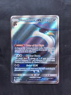 Pokemon Cards: Unbroken Bonds Ultra Rare Full Art: Honchkrow GX 202/214 - Image 1