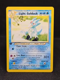 Pokemon Cards: 1st Edition Neo Destiny Uncommon: Light Golduck 47/105 - Image 1