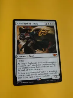 Archangel of Tithes. OTJ MYthic Angel MTG Card. - Image 2