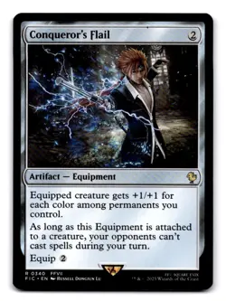 Conqueror's Flail 340 Rare Commander: FINAL FANTASY Magic: The Gathering NM - Image 1