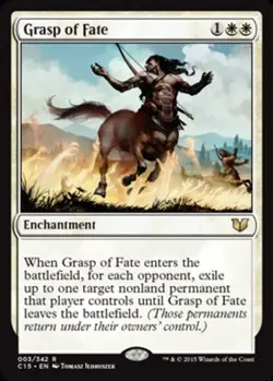 1x Grasp of Fate Light Play, English Commander 2015 MTG Magic - Image 1