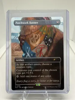 MTG Foil Patchwork Banner Borderless Fallout Secret Lair NM - Image 1