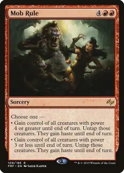 MP Mob Rule, MTG, Fate Reforged, Magic the Gathering, 109 *D - Image 1