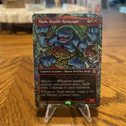 Slash, Reptile Rampager (Borderless) Teenage Mutant Ninja Turtles Foil Magic - Image 1