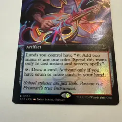 MISPRINT Resonating Lute FOIL Extended Art 355 Strixhaven SOS MTG Rare Unplayed - Image 4