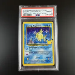 PSA 10 Shining Magikarp Pokemon Celebrations Classic Collection Holo Graded Card - Image 1