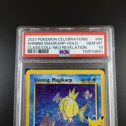 PSA 10 Shining Magikarp Pokemon Celebrations Classic Collection Holo Graded Card - Image 2