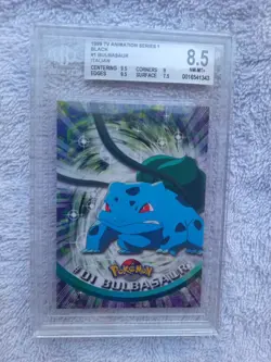1999 Topps Pokemon Bulbasaur First Print Series 1 Italian Graded Pokemon - Image 1