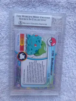 1999 Topps Pokemon Bulbasaur First Print Series 1 Italian Graded Pokemon - Image 2