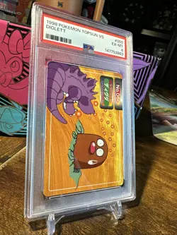 1998 Pokemon Japanese Topsun VS #050 Diglett PSA 6 - Image 3