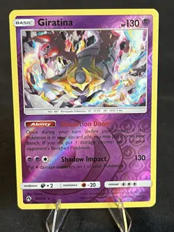 Giratina 97/214 Reverse Holo SM Lost Thunder LP Pokemon TCG - Image 1