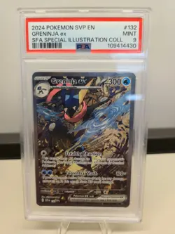 2024 POKEMON SVP EN-SV BLACK STAR PROMO #132 GRENINJA EX PSA 9 - Image 1