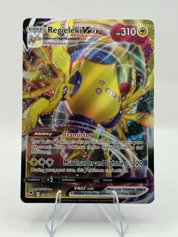 Pokemon TCG Regieleki VMAX 058/195 Swsh12: Sword & Shield - Silver Tempest Holo - Image 3