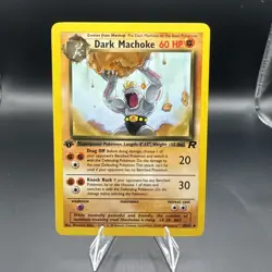 Pokemon 1st Edition Dark Machoke 40/82 Team Rocket NM - Image 1