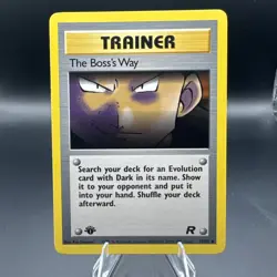 Pokemon 1st Edition Team Rocket (2000) - The Boss's Way 73/82 - Uncommon - NM - Image 1
