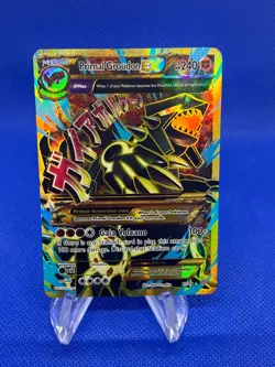 Pokemon XY Ancient Origins Primal Groudon EX 97/98 Shiny Full Art Ultra Rare LP - Image 1