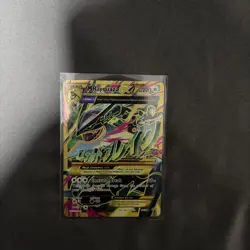 2015 Pokemon XY Ancient Origins M Rayquaza EX 98/98 Full Art Holo Rare LP/MP+ - Image 1
