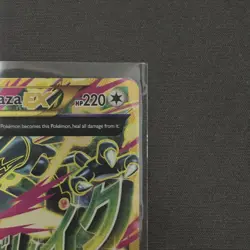 2015 Pokemon XY Ancient Origins M Rayquaza EX 98/98 Full Art Holo Rare LP/MP+ - Image 3