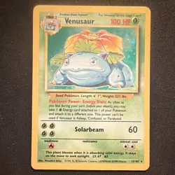 Pokemon TCG Venusaur Base Set 15/102 Holo Rare 1999 Wizards 100 HP Stage 2 - Image 1