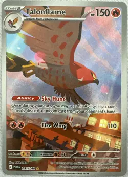 Talonflame 091/088 Holo Illustration Rare Perfect Order Pokemon Near Mint - Image 1