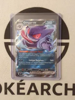 Gengar Ex 104/162 Holo Gewalten Der Zeit Set Pokemon Karte Deutsch TCG Near MINT - Image 1