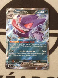 Gengar Ex 104/162 Holo Gewalten Der Zeit Set Pokemon Karte Deutsch TCG Near MINT - Image 3