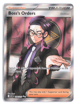 Pokemon Boss's Orders ASC 256/217 Holo Full Art Secret Rare EN 2026 - Image 1