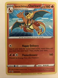 Special Delivery Charizard Holo Pokemon Sw&sh Black Star Promo card - Image 2