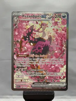 Pokemon Fezandipiti ex 288/217 Special Illustration Rare Ascended Heroes NM - Image 1