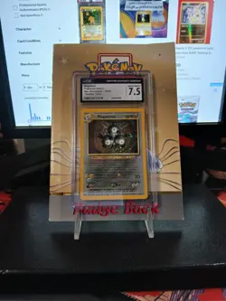 Magneton - Pokemon Neo Revelation 10/64 - Double Holo Error - Grade 7.5 - Image 2