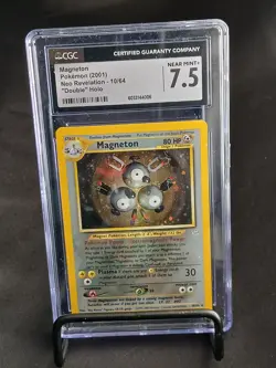 Magneton - Pokemon Neo Revelation 10/64 - Double Holo Error - Grade 7.5 - Image 3