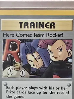 2000 POKEMON TEAM ROCKET #15 HERE COMES TEAM ROCKET! 1ST EDITION HOLO PSA 9 - Image 2