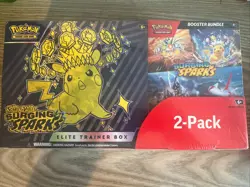 Pokemon Surging Sparks Booster Elite Trainer Box 2-pack- Rare Sealed - Image 1