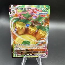 Pokemon TCG Rillaboom VMAX Fusion Strike Holo Ultra Rare Card 023/264 NM/M - Image 1