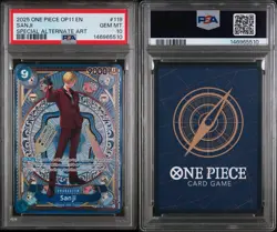 2025 PSA 10 ONE PIECE OP11-A FIST OF DIVINE SPEED | SPECIAL ALT ART SANJI 119 💎 - Image 3
