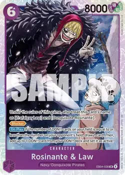 Rosinante & Law SR Foil - EB04 - OP14 Azure Seas One PIece NM/M - Image 1