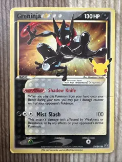 Greninja Gold Star - SWSH144 - Pokemon Sword & Shield Promo Holo Rare Card DMG - Image 1